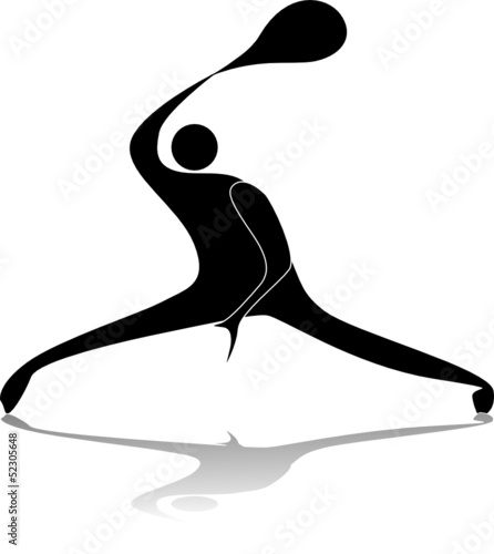 tennis silhouette