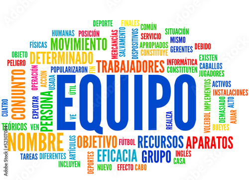 Equipo (tag cloud español)
