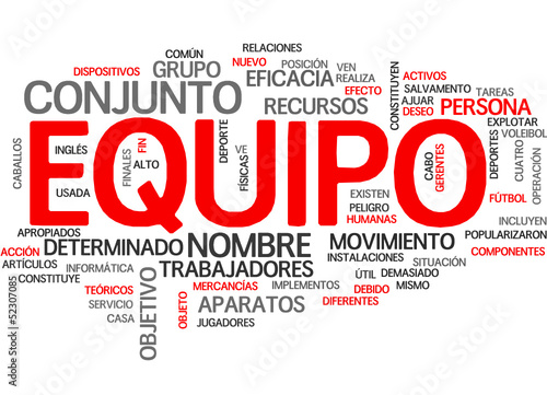 Equipo (tag cloud español)