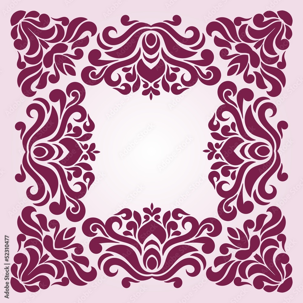Ornamental pattern for frames and borders. Ornamental pattern for frames and borders.
