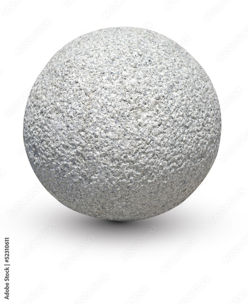 Granite sphere. Granite sphere.