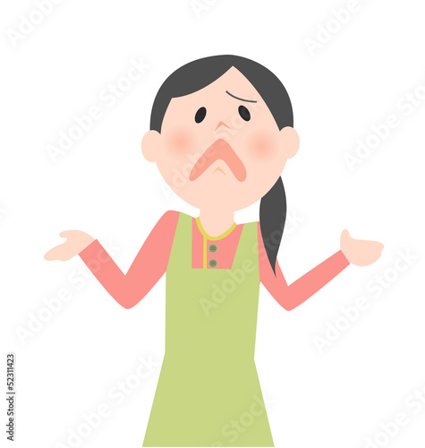 困っている女性