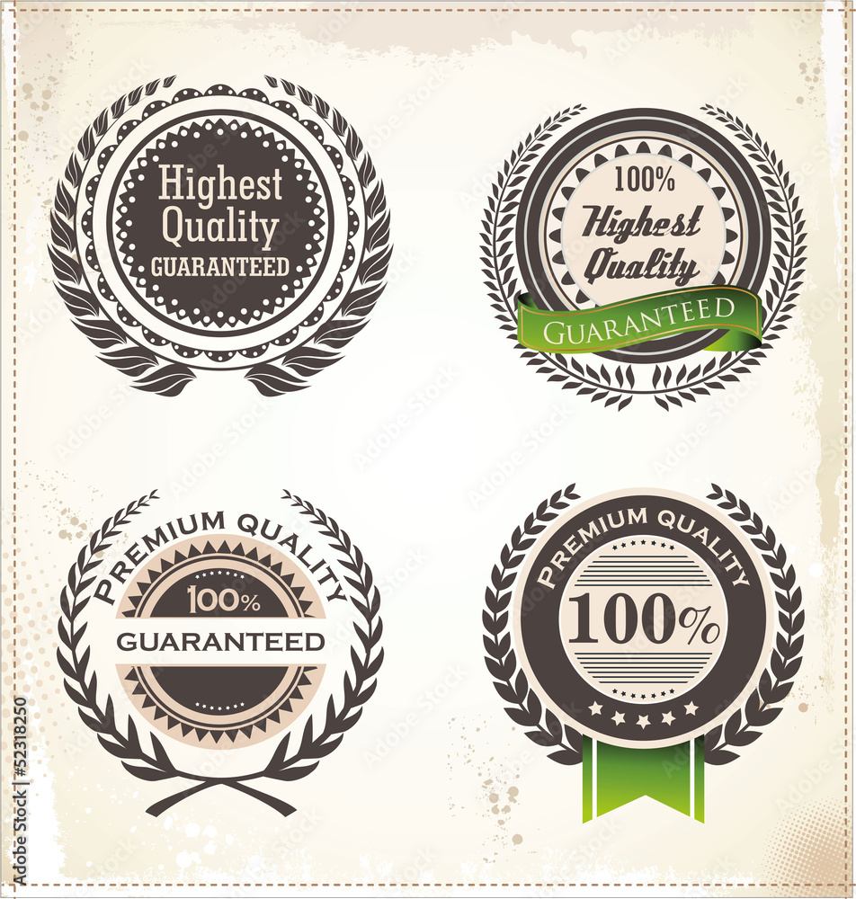 Obraz premium Premium quality retro labels