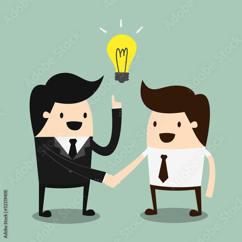 Business people shaking hands