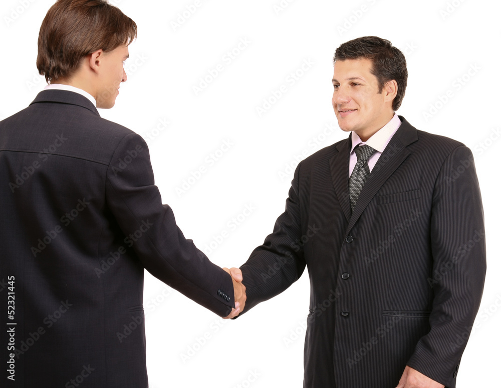 handshake isolated on white background handshake isolated on white background