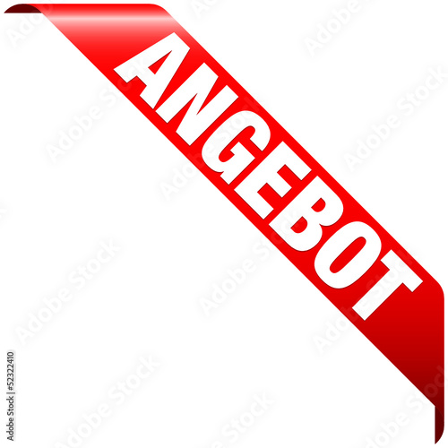 Banner "Angebot" rot