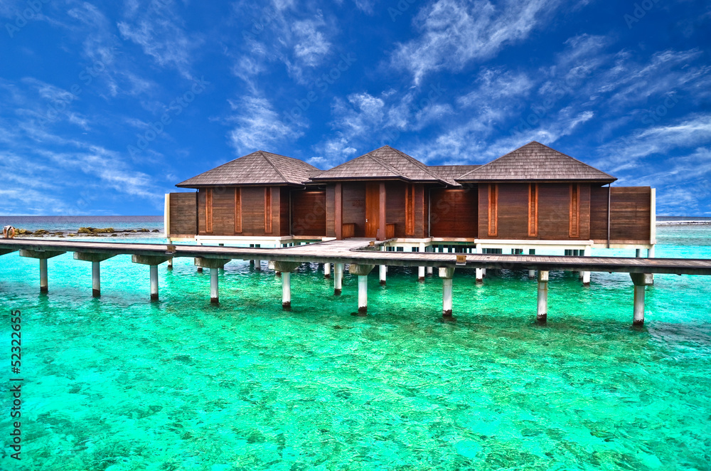 Beautiful water villa in Maldives