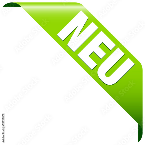Banner "Neu" grün