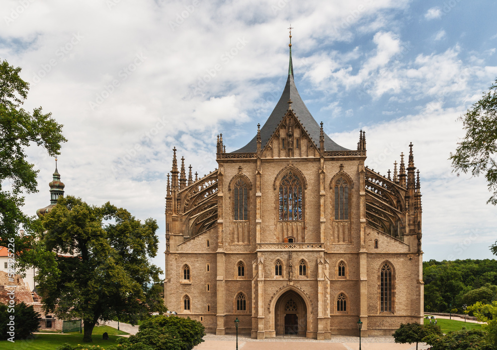 Obraz premium Cathedral of st. Barbara in city Kutna Hora