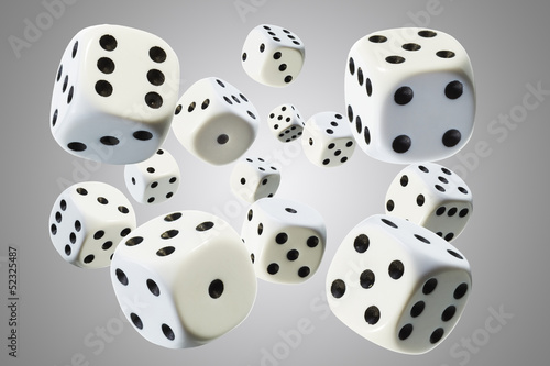 Würfel, Perspektive, Fluchtpunkt, weiß 2