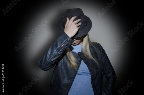 woman wearing a hat © grufnar