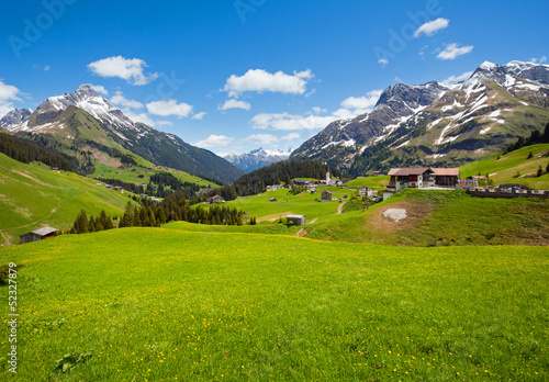 Alpine view  Vorarlberg Austria 