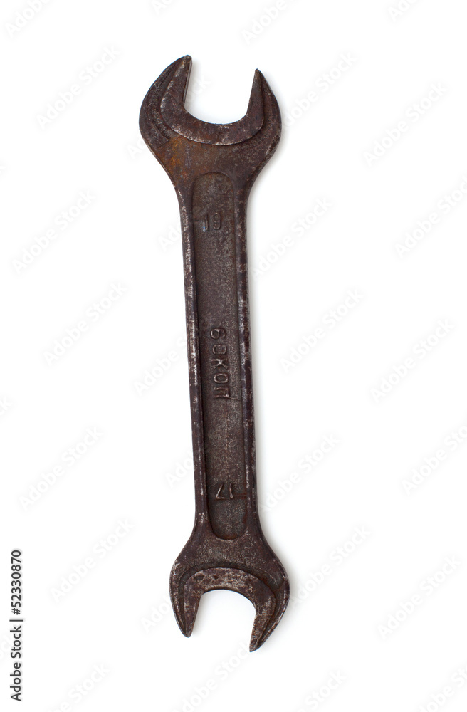 old rusty wrench old rusty wrench