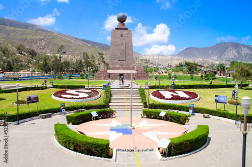 Middle of the World Monument Ecuador. photo
