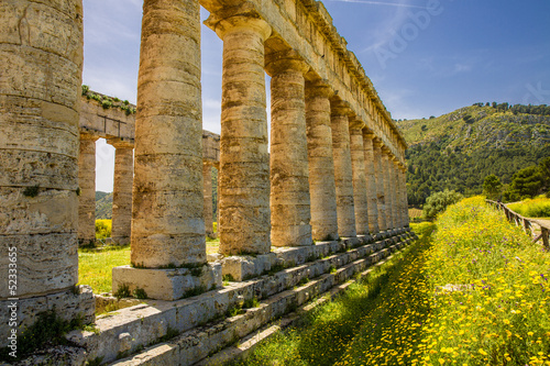 Принти на полотні Säulen des Tempels von Segesta, Sizilien