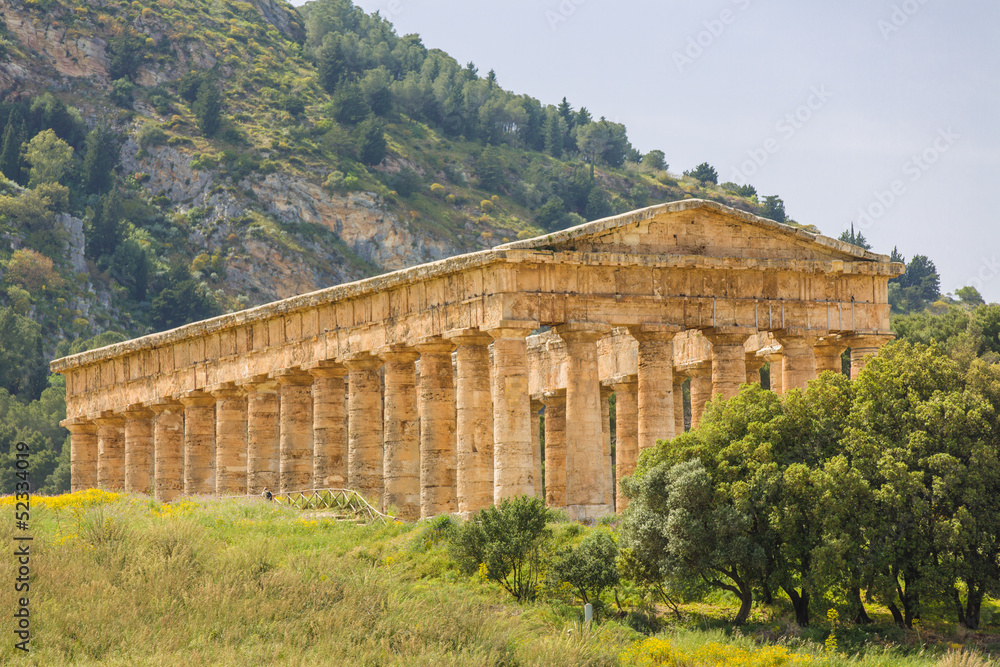 Blick auf den Tempel von Segesta, Sizilien