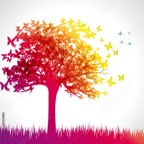 Rainbow Butterfly Tree