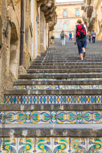 Fotografija Treppe Santa Maria del Monte Caltagirone Sizilien