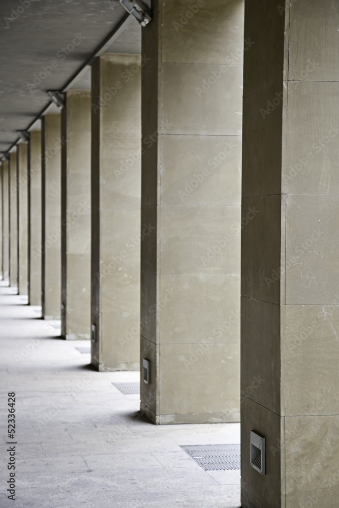 Fototapeta premium Columns of a modern building