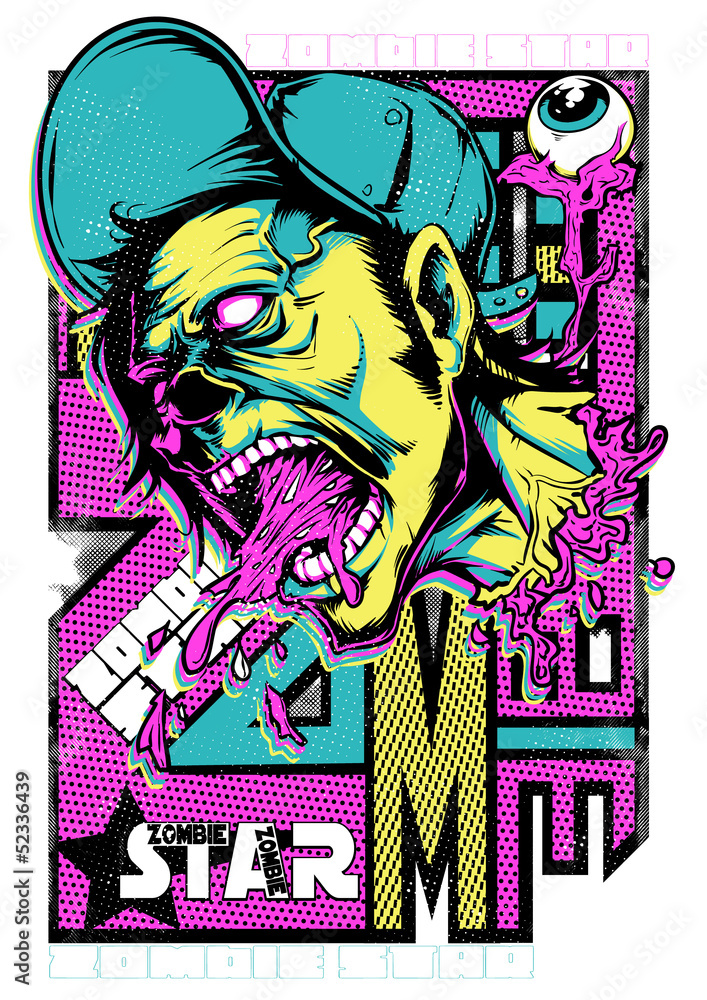 Fototapeta premium Zombie superstar