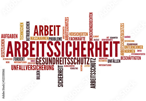 Arbeitssicherheit (Tagcloud)