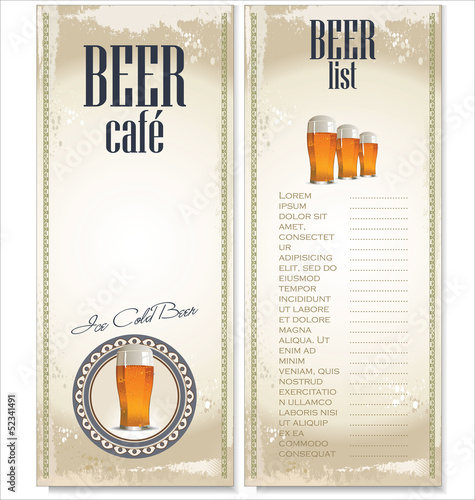 Beer list design