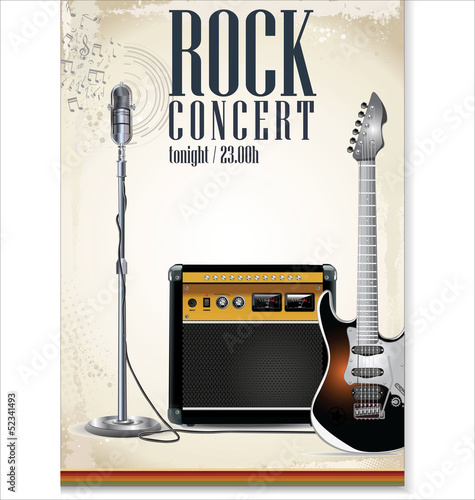 Rock concert poster