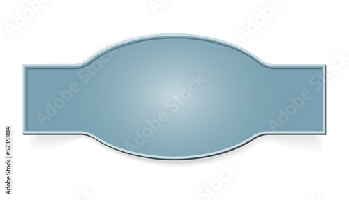 The blank blue label