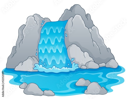 Image with waterfall theme 1