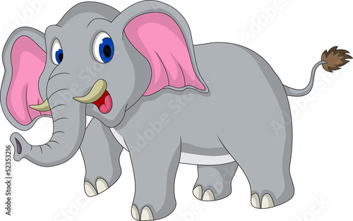 cute elephant cartoon © sunlight789