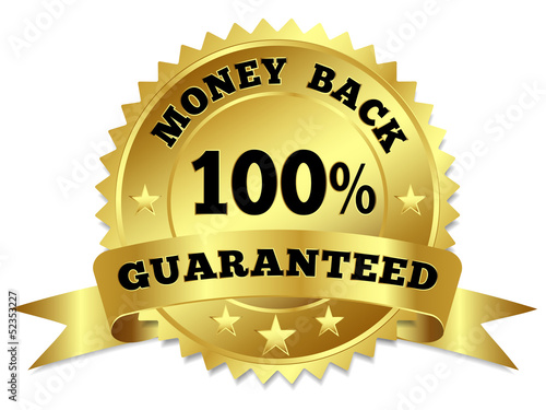 Money Back Guaranteed Gold Badge