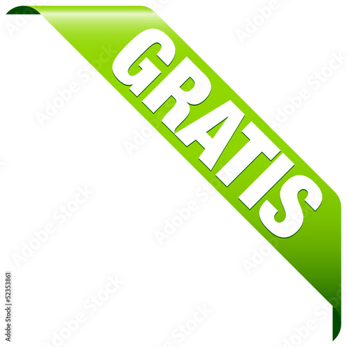 Banner "Gratis" grün