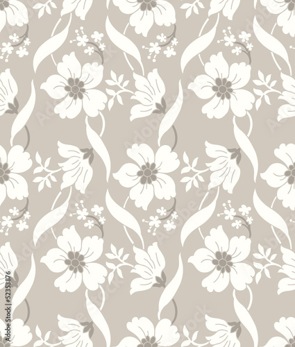 Seamless fancy designer floral wallpaper © malkani