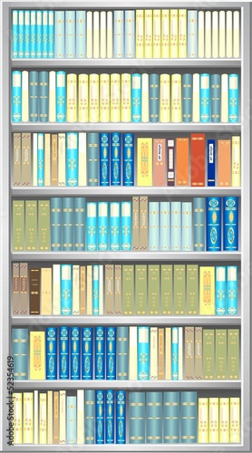 Grey bookcase