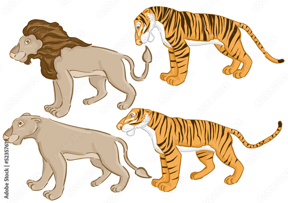 Naklejka premium Animais