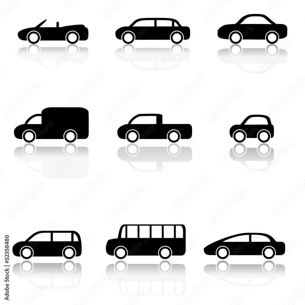 Car icons set Car icons set