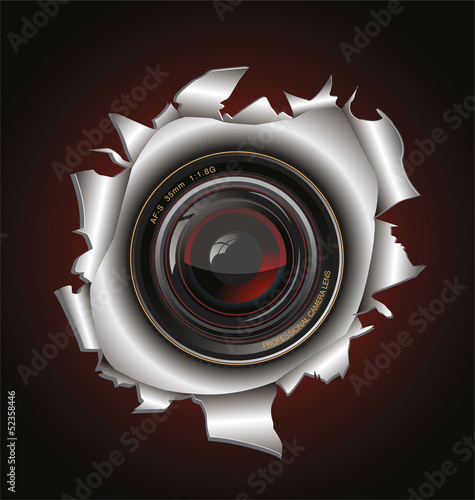 Camera lens background