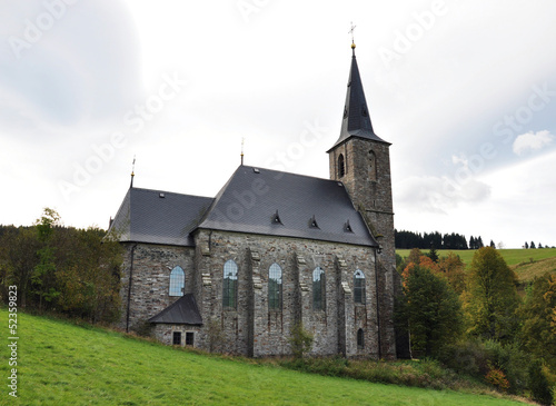 church, village - Golden Mountain, the Czech Republik