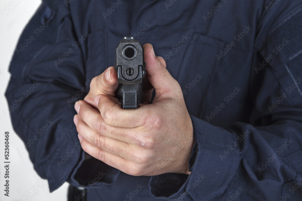 policeman with gun policeman with gun