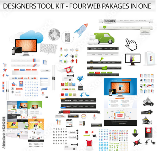 XL web graphic collection including web templates