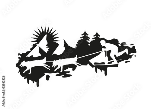 Schlittenhunderennen