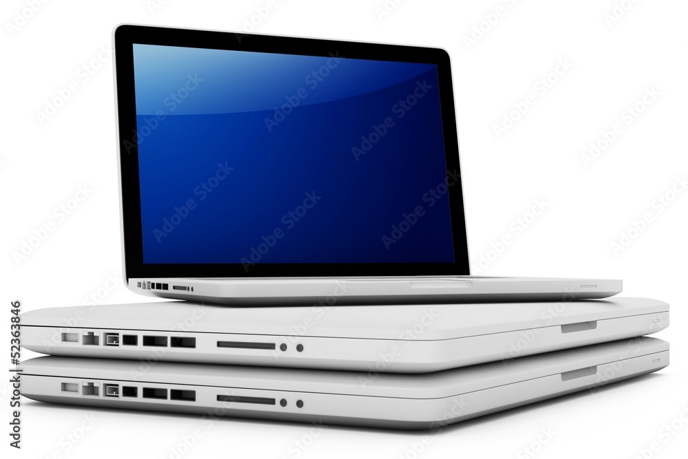 3d stack of Laptops 3d stack of Laptops