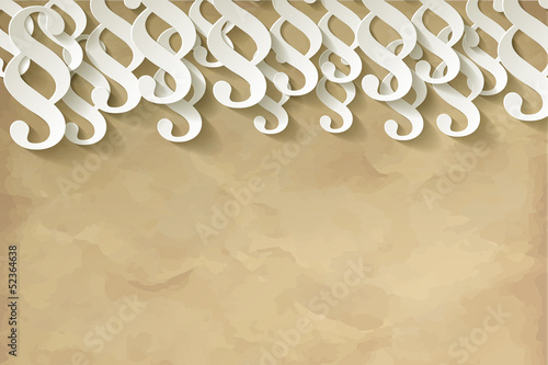 Paragraf Papier Hintergrund oben Vintage