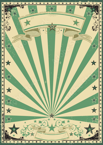 Circus green vintage