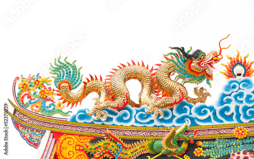 dragon in a Chinese temple