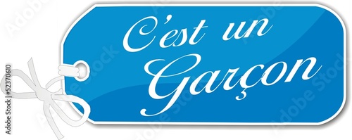 étiquette c'est un garçon