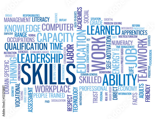 SKILLS Tag Cloud (performance talent personal development goals)