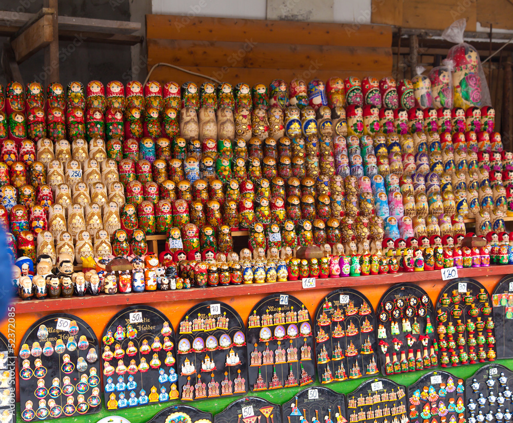 Fototapeta premium matrioshka at the fair