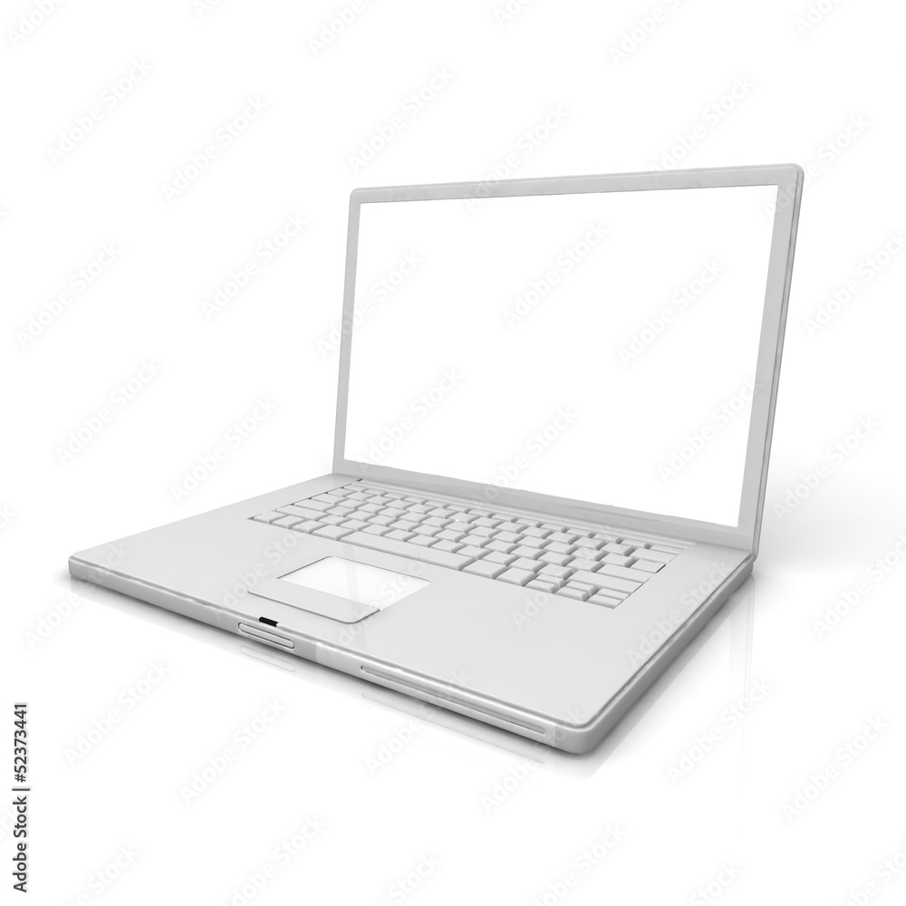 3D professional Laptop isolated on white with empty space. 3D professional Laptop isolated on white with empty space.
