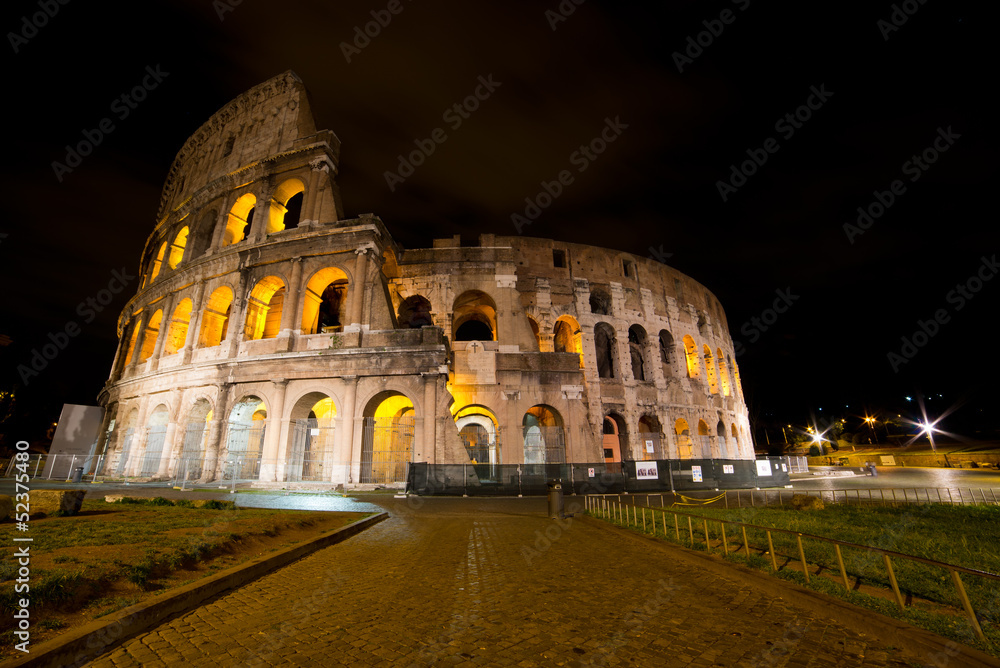 Coliseum by night, Rome Italy